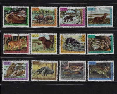 Venezuela: 1963; Scott 826-831, C820-C825, complete set fauna, Used EBV1229 - Image 1 of 2