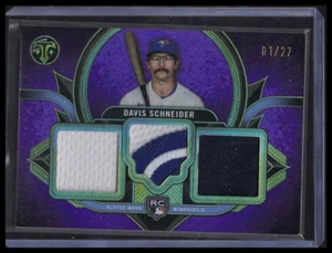2024 Topps Triple Threads Davis Schneider RC Relic /27 - Picture 1 of 3