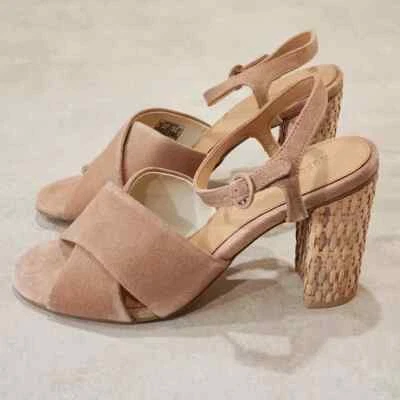 Soludos Olivia 凉鞋,高跟鞋 10 码全新沙色 — 第 1/4 张图片