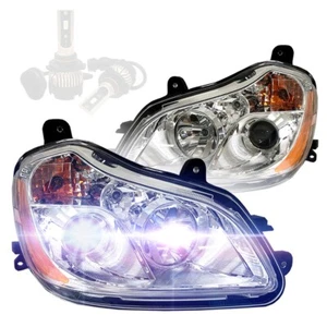 Headlight with LED Bulbs – LH & RH (Fit: 2014-2020 Kenworth T680) - Picture 1 of 9
