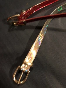 3 Sparkle Girls Silver & Pink Belts-35” Thin Pink, & 33” Wider Pink & Silver - Picture 1 of 23