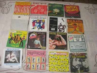 lot de 16 anciens disques vinyle 45t - Photo 1/4