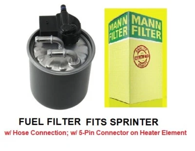 Fits Mercedes Benz Sprinter 2500 3500 Diesel 2010-2017 Fuel Filter WK82015 Mann  - Image 1 of 4