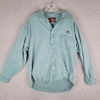 Camisa Hard Rock Café Adulto Hombre XL Verde San Francisco CA Save The Planet De Colección Foto 1 de 4