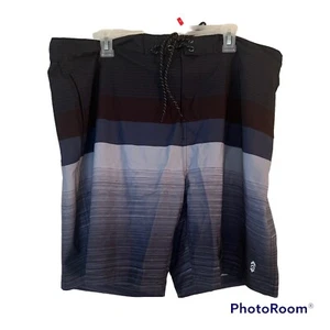 Free Country Herren Badeanzug schwarz 488-M29337 Größe XXL - Bild 1 von 9