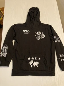Hyper Space NASA Hoodie Black Boys Size XL - Picture 1 of 10