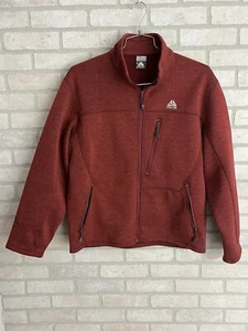 Nike ACG Jacke Herren Gr. L Burgund Fleece Performance Full Zip Up Outdoor Gear - Bild 1 von 11