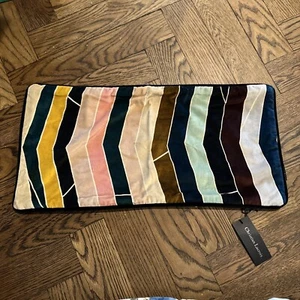 Christian Lacroix cushion Pietra Dura Multicolor Stripes  Velvet Pillow Cover 24 - Picture 1 of 14