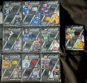2017 PANINI ABSOLUTE TEAM TANDEMS DUAL RACE USED SET ELLIOTT, JOHNSON, EARNHARDT