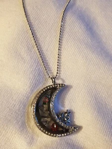 ICH ❤️ DU TOCHTER - SCHWEBENDE CHARMS MOND HALSKETTE - Bild 1 von 3