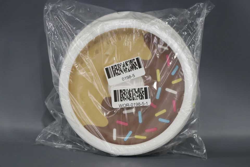 Donut Time Assorted Round Paper Dessert 7" Plates 8 Count, (Pack of 6, 48 Count) - Image 1 of 4