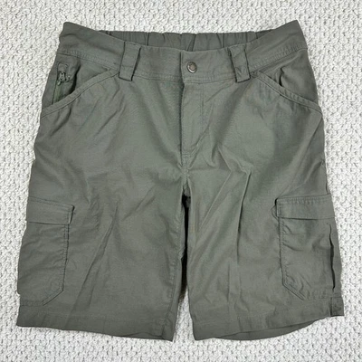 Duluth Trading Co Shorts Womens 10 Green Dry On The Fly 10" Cargo Stretch Hiking - Image 1 of 4