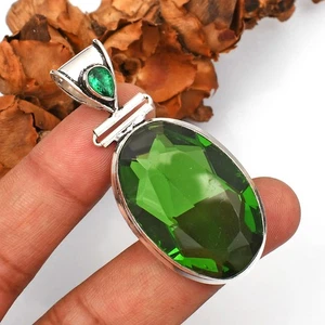 Peridot  Gemstone 925 Sterling Silver Handmade Pendant Jewelry Gift SP-139 - Picture 1 of 4