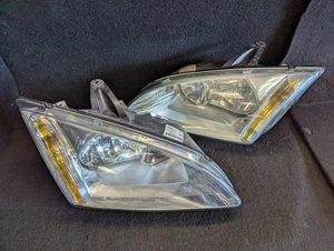 PAAR CHROM SCHEINWERFER FAHRER- & BEIFAHRERSEITE FORD FOCUS VORFACELIFT 04-08 MK2 - Bild 1 von 11