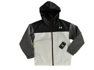 UNDER ARMOUR UA Storm MANATAUG Fleece Lined Hooded JACKET Boys Size MEDIUM NEW - Picture 1 of 5