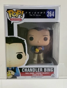Funko Pop! #264 Friends Chandler Bing Vinyl Figure Pop Protector Displayed Only - Picture 1 of 5