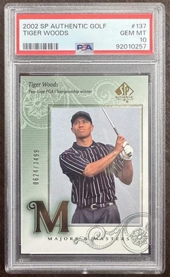 2002 SP Authentic Tiger Wood #137 PSA 10 /3499 - Image 1 of 2