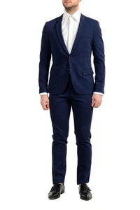 Hugo Boss "Anfred/Heiron192J" Herren Blau Extra Slim Stretch Zwei Knopf Anzug - Bild 1 von 11