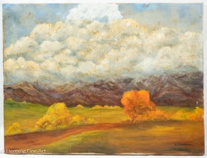 Hermosa pintura al óleo impresionista de Frederick Brownleben del paisaje americano - Imagen 1 de 11