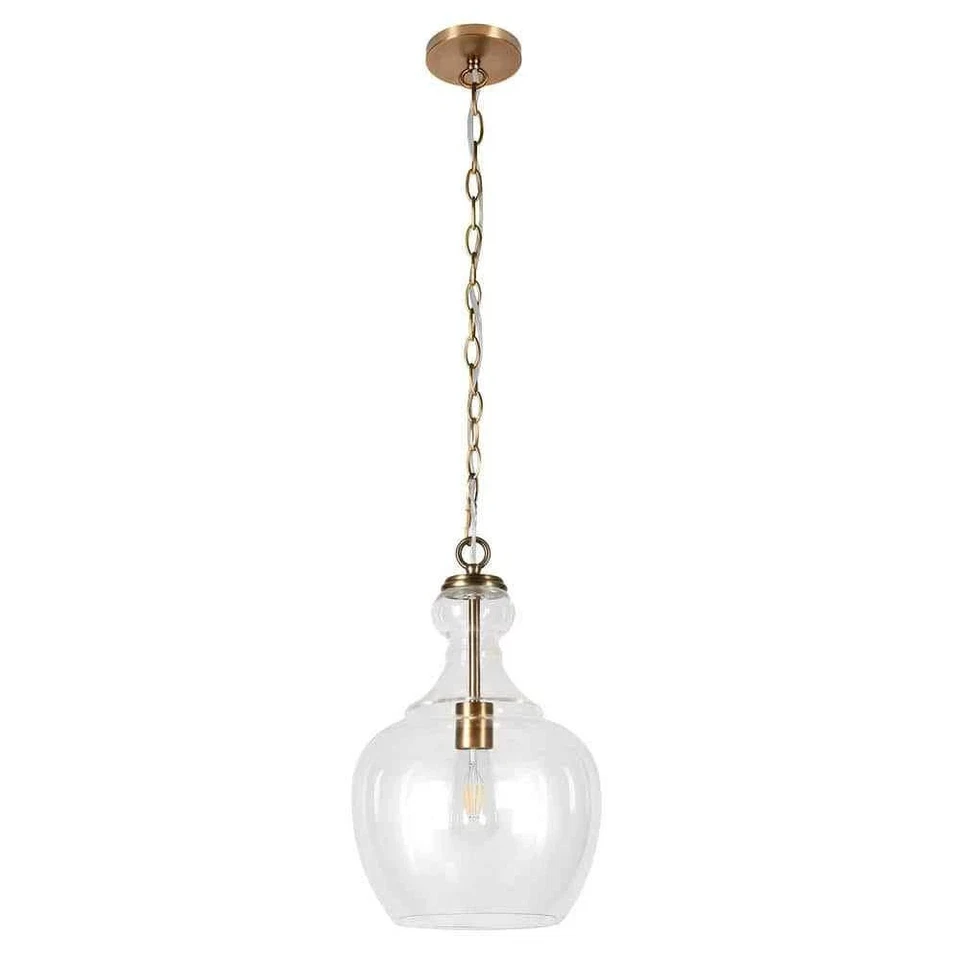Meyer Cross Westford Brass and Clear Glass Pendant PD0271