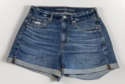 American Eagle Tomgirl Denim Shorts Jean Shorts Sz 6 Cuffed - Image 1 of 4