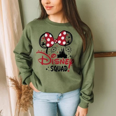 Sudadera de vacaciones Disney Squad, camiseta gráfica de vacaciones familiares con mozo de ratón, Foto 1 de 4