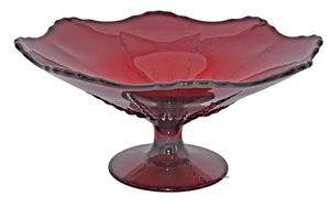 New Martinsville Radiance Ruby No. 4218 -10" Footed Bowl - Picture 1 of 5