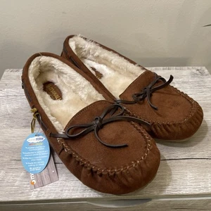 NEW Makalu California Mock Out Moccasins Memory Foam Fir Lined Women’s Size 9 - Picture 1 of 7