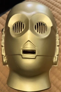 Vintage 1997 Star Wars C-3PO Rubies Costume Company Kunststoff Halloween Maske Lucasfilm - Bild 1 von 3