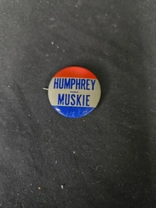 HUMPHREY muskie PRESIDENTIAL CAMPAIGN PINBACK BUTTON 1" lot of 27 - Picture 1 of 3