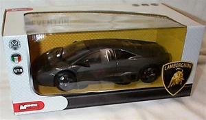 Lamborghini Reventon Dark Grey 1-18 scale opening parts new in box mondo motors - Picture 1 of 2