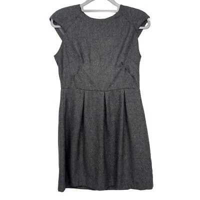 Vestido vaina para mujer gris mezcla de lana Esley manga corta Foto 1 de 3