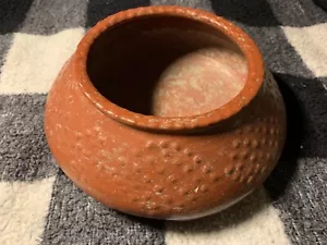 Pre-Columbian footed pottery bowl with distinctive knobby surface - Picture 1 of 9