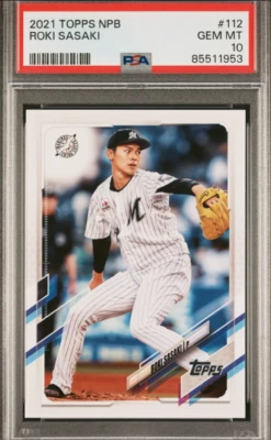 2021 Topps NPB Roki Sasaki #194 PSA 10  - Image 1 of 2