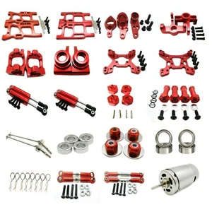 For Lc racing EMB-TGH 1:14 4WD Truggy Car Buggies Truck Aluminum metal Parts Red - Picture 1 of 35