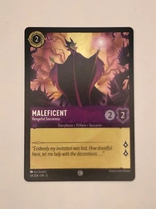 Disney Lorcana Shimmering Skies Maleficent Vengeful Sorceress 54/204 Non-foil - Picture 1 of 2