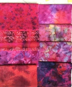 New Hoffman Fabrics Batik Yellow Red Orange 2 yds - Picture 1 of 2