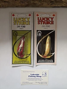 2 VINTAGE 249 FORD WALLEYE SPOON MODEL #128275 ORIGINAL PACKAGING - Picture 1 of 1