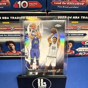 2024 Topps Chrome 🧬 Steph Curry Seth Curry 🧬 DNA-1  Refractor - Picture 1 of 2