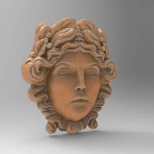 Green Woman STL File for CNC Router 3D Printer Laser Machine Sculpture Wall Art - Picture 1 of 1