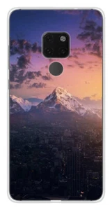 Coque en silicone imprimée compatible Huawei Mate 20 Montagnes urbaines - Imagen 1 de 3
