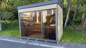 Garten Sauna Haus Sauna Hütte Outdoor Sauna Horizont House 3m Vorraum Saunaofen - Bild 1 von 24