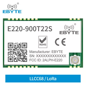5 pz Ebyte LoRa LLCC68 868 MHz modulo SMD 915 MHz modulo sensore intelligente E220-900T22S - Foto 1 di 6