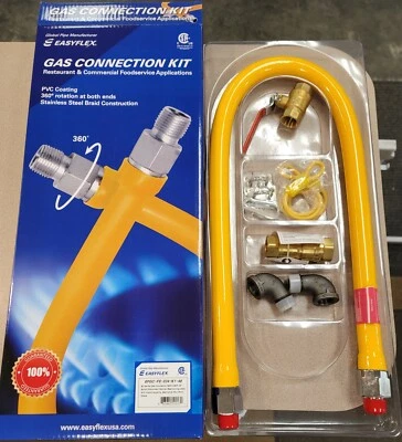 Easyflex Quick Disconnect Gas Hose Connector Kit 3/4" Replaces Dormont 1675KIT48