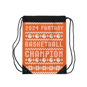 Bolso con cordón de Navidad feo campeón de baloncesto fantasía 2024 - Imagen 1 de 5