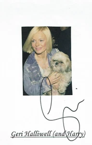 Geri Halliwell hand signed page 8 x 6 inch - Bild 1 von 2
