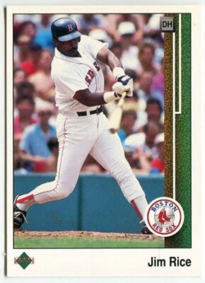 1989 Upper Deck #413 Jim Rice Boston Red Sox - Image 1 of 2