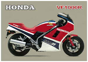 HONDA Poster VF1000R VF1000 R 1985 Suitable to  Frame