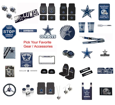 New NFL Dallas Cowboys Pick Your Gear / Automotive Accessories Official Licensed Cover