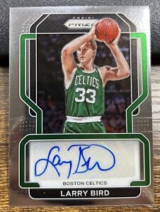 Larry Bird 2021-22 Panini Prizm Signatures Auto HOF #SG-LBD Boston Celtics